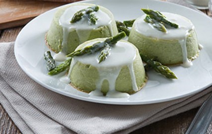 asparagi, flan, parmigiano